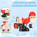 Papai Noel Soprador de Bolhas