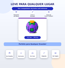 Spinner Bola Giratório 3D — Alívio do Estresse e Foco