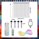 Cortina de Luz LED Inteligente RGB com Controle por App
